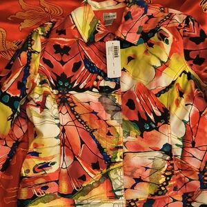 Chico's Vibrant Red and Yellow Jacket